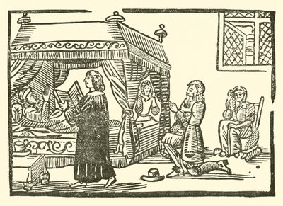 رسم توضيحي لـ Roxburghe Ballads (نقش خشبي) بواسطة (بعد) المدرسة الإنجليزية