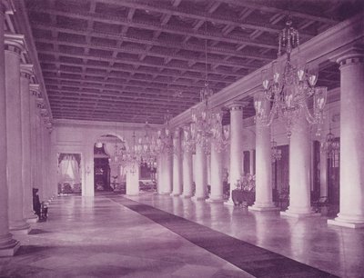 قاعة الرخام ، مقر الحكومة ، كلكتا (صورة b / w) بواسطة (بعد) مصور انكليزي