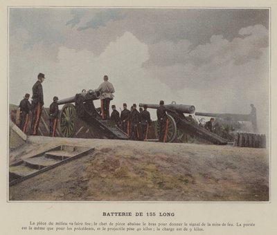 Batterie de 155 Long (صورة ملونة) بواسطة (بعد) مصور فرنسي