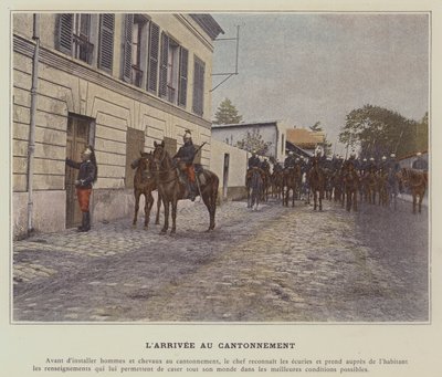L'Arrivee au Cantonnement (صورة ملونة) بواسطة (بعد) مصور فرنسي