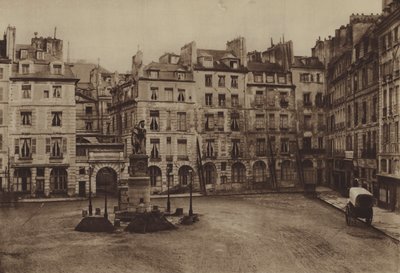 مكان دوفين ، هُدم جزء في عام 1875 (صورة بالأبيض والأسود) بواسطة (بعد) مصور فرنسي