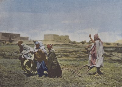 الحرث في منطقة القبائل (صورة ملونة) بواسطة (بعد) مصور فرنسي