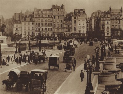 Le Pont-Neuf ، إلى الشمال (b / w photo) بواسطة (بعد) مصور فرنسي