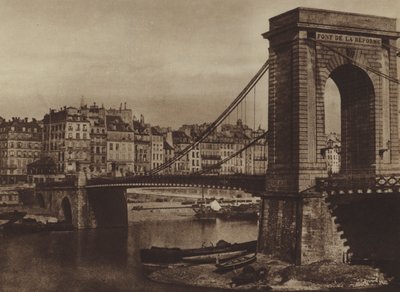 The Pont Louis-Philippe ، Pont de la Reforme خلال ثورة 1848 (b / w photo) بواسطة (بعد) مصور فرنسي
