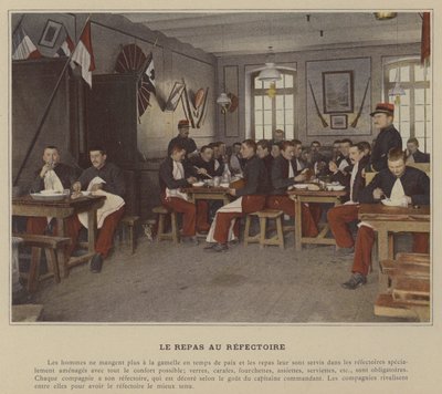 The Meal at the Refectory (صورة ملونة) بواسطة (بعد) مصور فرنسي
