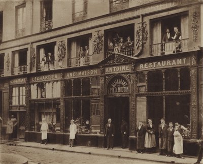 مطعم Pied-de-Mouton ، شارع Vauvilliers (b / w photo) بواسطة (بعد) مصور فرنسي