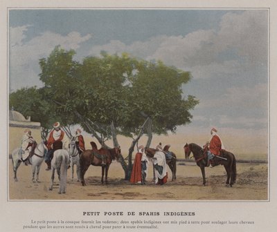 Petit Poste de Spahis Indigenes (صورة ملونة) بواسطة (بعد) مصور فرنسي