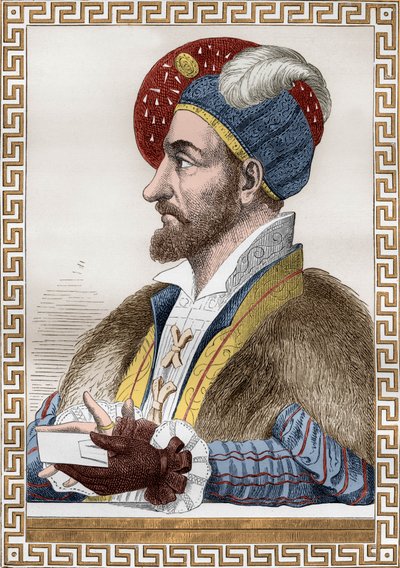 تشارلز الثالث دوق بوربون ، المعروف باسم كونيتابل من بوربون (1490-1527) المتصل بفرنسا في 1515-1521 ، ثم دخل في خدمة تشارلز كوينت ، نقشًا بعد غينيير من كتاب "Francois1er" بقلم De Lescure بواسطة (بعد) المدرسة الفرنسية
