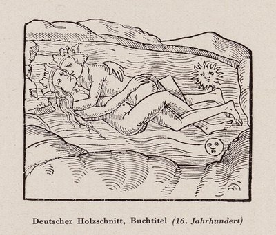ملك وملكة يمارسان الجنس (نقش خشبي) بواسطة (بعد) المدرسة الألمانية