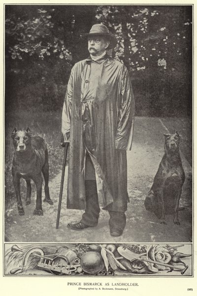 Prince Bismarck as landholder (b/w photo) بواسطة (بعد) مصور ألماني