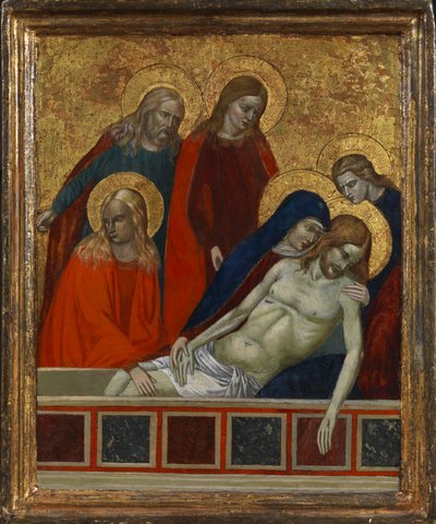 Entombment of Christ, possibly 19th century (tempera on panel) بواسطة (بعد) المدرسة الإيطالية
