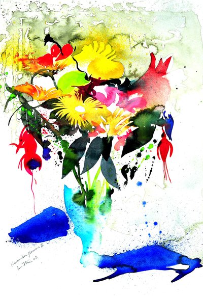 زهور نوفمبر II 56x36 بواسطة سيمون فليتشر