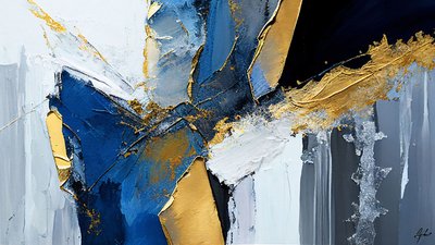 رسم محكم بضربات فرشاة سميكة، فن رقمي قابل للطباعة بواسطة فشتالي عبد الرحيم