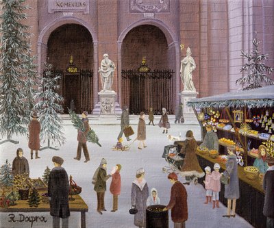 سوق عيد الميلاد في ساحة الكاتدرائية بواسطة 