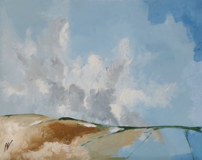غيوم مربوطة بالأرض بواسطة 