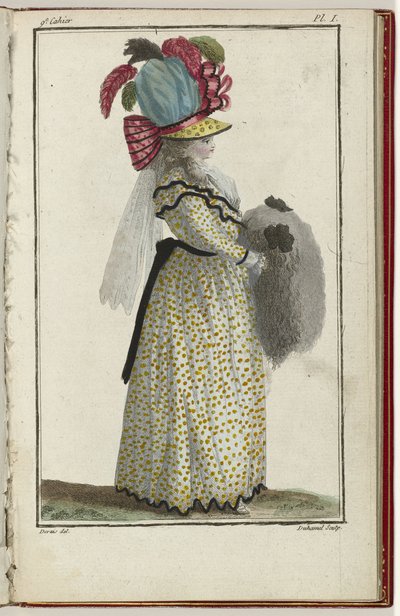 Cabinet des Modes أو Les Modes Nouvelles ، 15 مارس 1786 ، رر. أنا بواسطة كلود لويس Desrais
