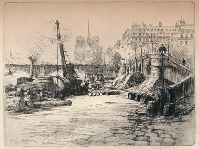 نوتردام و Quai de Bethune ، 1915 بواسطة AR Kempken