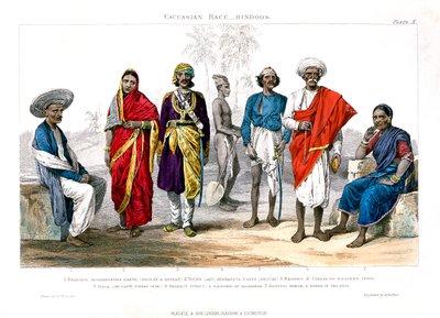 العرق القوقازي ، الهندوس ، 1800-1900. بواسطة أ. بورتر