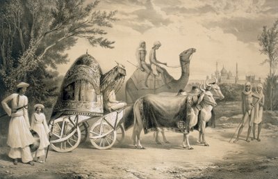 عربة الحريم لملك دلهي ، حانة. 1858. بواسطة أ. سولتيكوف