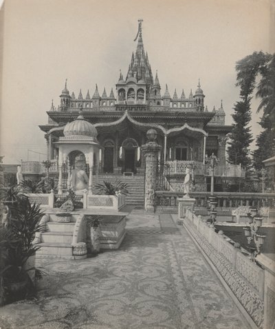 بارشناث ، معبد جاين ، كلكتا ، ج. 1890. بواسطة استوديو AWA Plâté