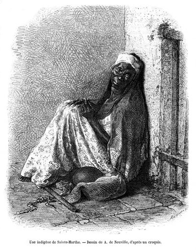 امرأة من سانتا مارتا ، كولومبيا ، القرن التاسع عشر بواسطة A. de Neuville