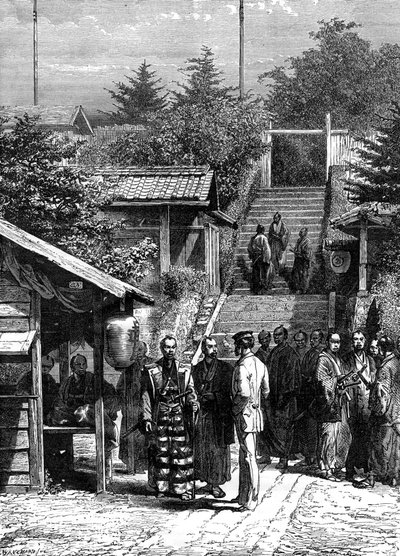 حراس المفوضية السويسرية ، ييدو طوكيو ، القرن التاسع عشر. بواسطة A. de Neuville