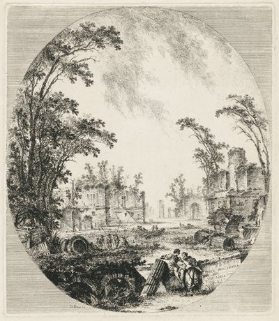 جزء من طريق Appian القديم (قسم من طريق Appian القديم) بواسطة أبي دي سان نون جان كلود ريتشارد بعد جان بابتيست لو برينس