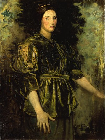 امرأة في Green Velvet ، 1918 بواسطة أبوت هاندرسون ثاير