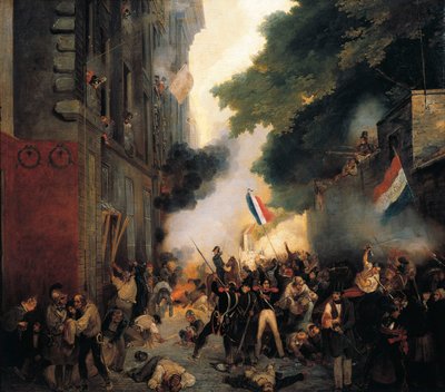 حلقة ثورة 1830 ، يوم تموز: هجوم على الثكنات في شارع بابل في 29 تموز بواسطة هابيل لوردون