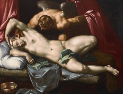 كيوبيد يزور Psyche في الليل ، حوالي 1590. بواسطة إبراهيم بلويميرت