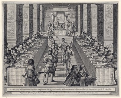 تنظيم العيد ، من "وسام الروح القدس" ، حانة. 1634 بواسطة إبراهيم بوس