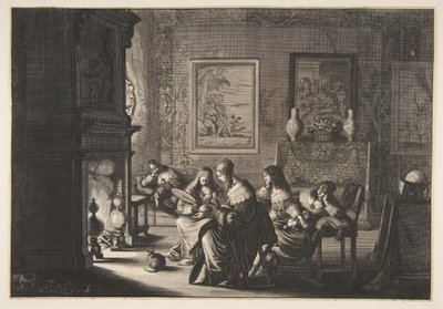 العذارى الأحمق ينامون Mad Mad Virgins في انتظار وصول Epo ...، ca. 1635. بواسطة إبراهيم بوس
