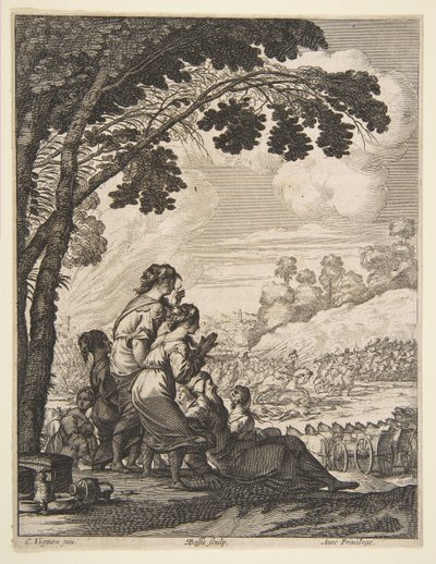 رسم توضيحي من LAriane بواسطة Desmarets de Saint-Sorlin ، Palamede على ظهور الخيل ... ، 1639. بواسطة إبراهيم بوس