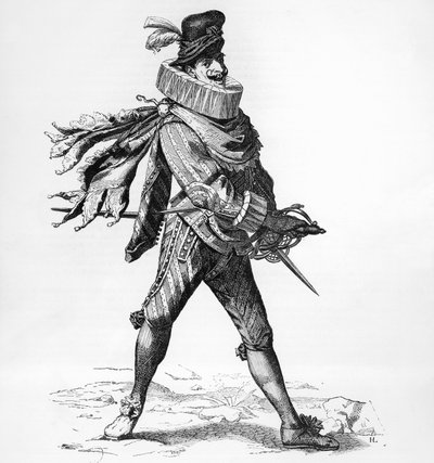 صورة سيلفيو فيوريللو (القرن السابع عشر) ، ممثل Commedia dell