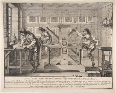 طابعات Intaglio ، 1642. بواسطة إبراهيم بوس
