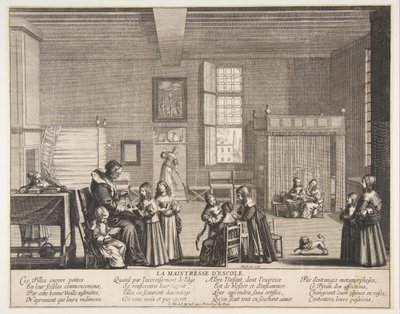 عشيقة المدرسة ، كاليفورنيا. 1638. بواسطة إبراهيم بوس
