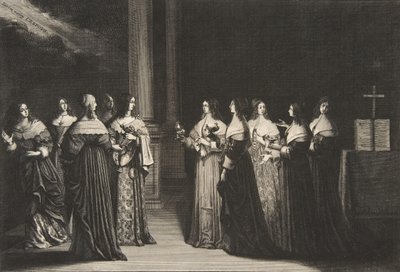 يرفض The Wise Virgins الزيت إلى العذارى الأحمق ، كاليفورنيا. 1635. بواسطة إبراهيم بوس