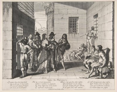 زيارة السجناء ، 1635. بواسطة إبراهيم بوس