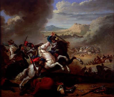 "Battle Piece" ، c1807-c1868. بواسطة ابراهام كوبر