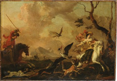 حفلة للصيد بالصقور بواسطة Abraham Danielsz. Hondius