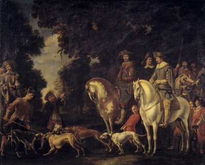 صيد الخنزير البري. لوحة لأبراهام هونديوس (1625-1695) بواسطة أبراهام دانيلز. هونديوس