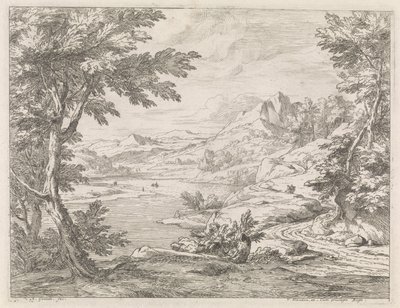 منظر نهر مع طريق River Landscapes (عنوان السلسلة) بواسطة ابراهام جينويلز