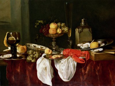 لا تزال الحياة مع جراد البحر بواسطة Abraham Hendricksz van Beyeren