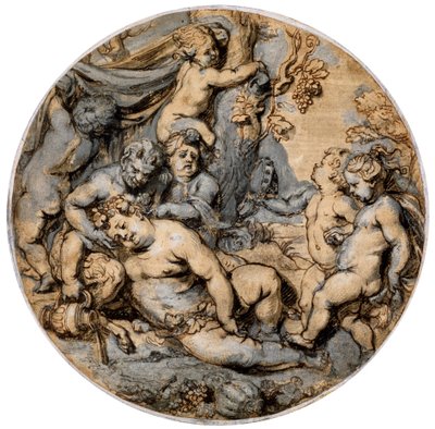 "Sleeping Bacchus" ، القرن السابع عشر. بواسطة أبراهام يانز فان ديبنبيك