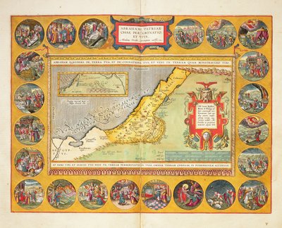 تجمعات إبراهيم ، من &39;Theatrum Orbis Terrarum&39; ، 1603 (نقش ملون) بواسطة إبراهيم أورتيليوس