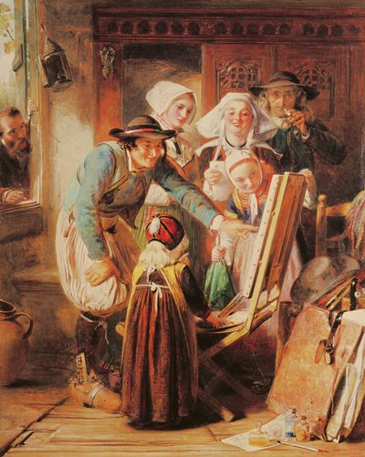 نقاد الفن في بريتاني ، 1860 بواسطة ابراهام سليمان