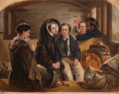 الدرجة الثانية - الفراق. هكذا جزء نحن أغنياء في حزن ، فراق فقراء. ، 1855. بواسطة ابراهام سليمان