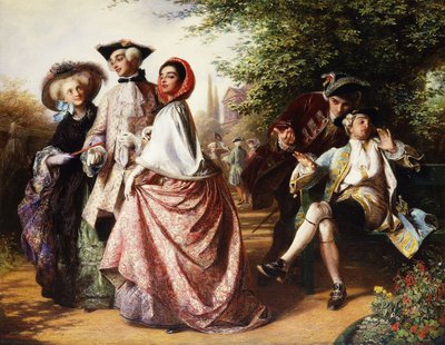 الثعلب والعنب ، 1858 بواسطة ابراهام سليمان