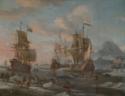 أسطول صيد الحيتان الهولندي ، 16901700. بواسطة ابراهام ستورك