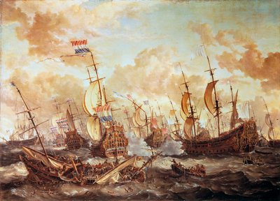معركة الأربعة أيام بواسطة Abraham Storck